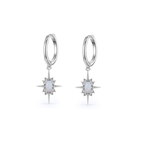 Opal North Star Earrings