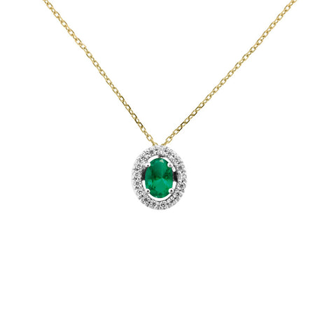 Princess Emerald Diamonds pendant