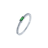 Emerald baguette ring